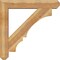 Ekena Millwork Balboa Craftsman Rough Sawn Bracket w/ Offset Brace, Western Red Cedar, 8"W x 44"D x 44"H BKT0806X44X44BOA04RWR - alternate 3